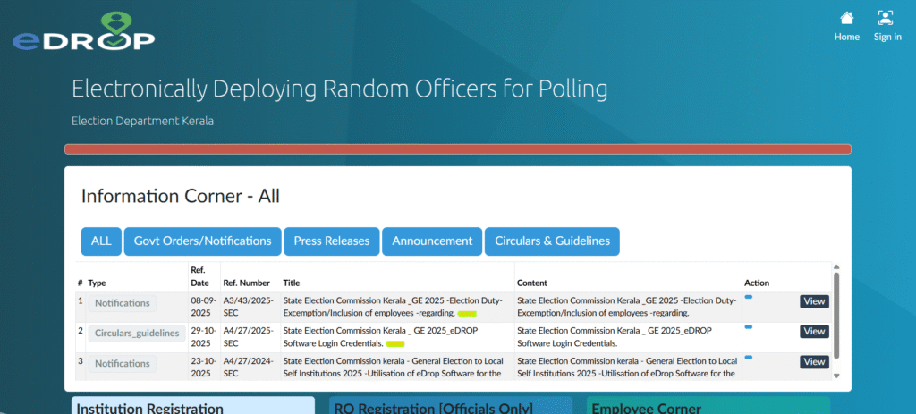 edrop Institution Registration
