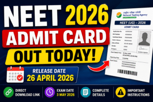 NEET Admit Card Me Kya Details Hoti Hain