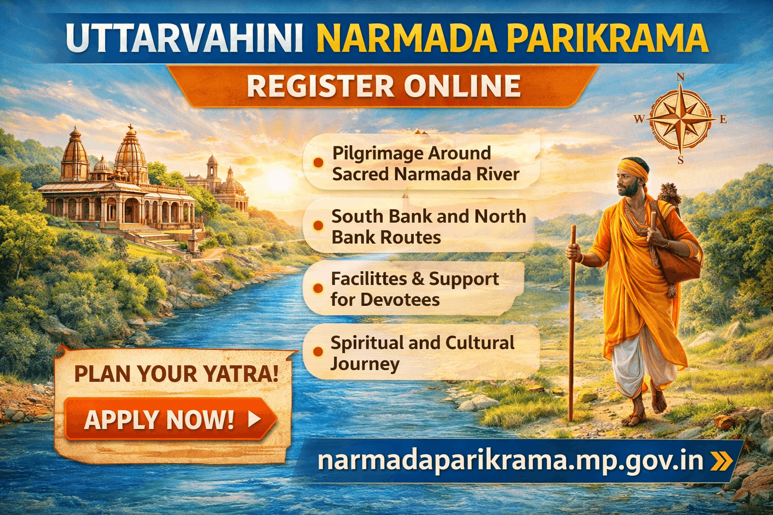 Uttarvahini Narmada Parikrama Registration