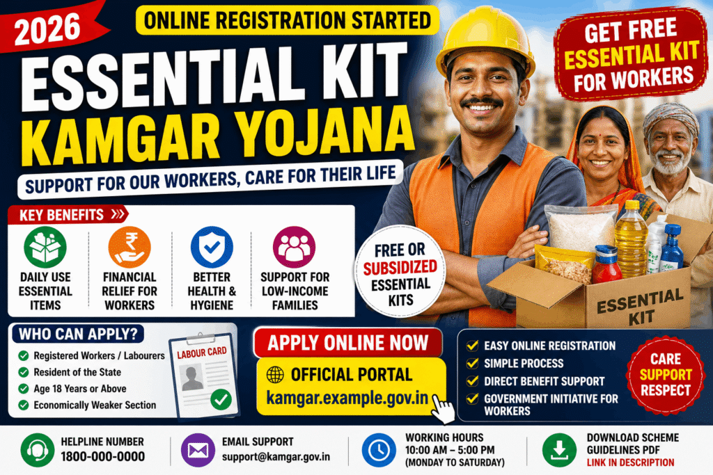 Essential Kit Kamgar Yojana Online Registration