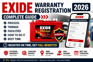 Exide Warranty Registration