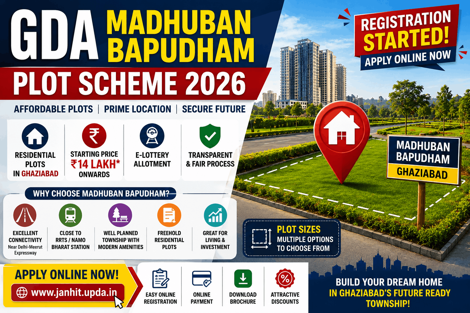 GDA Madhuban Bapudham Plot Scheme