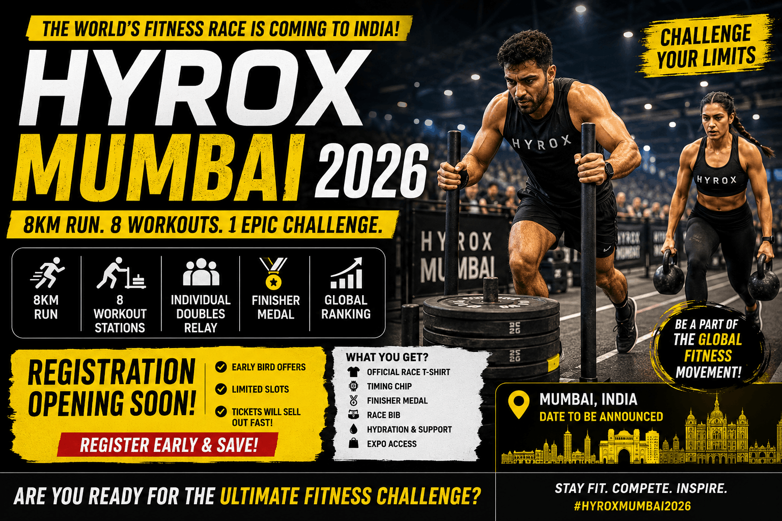 HYROX Mumbai 2026 Registration: Tickets