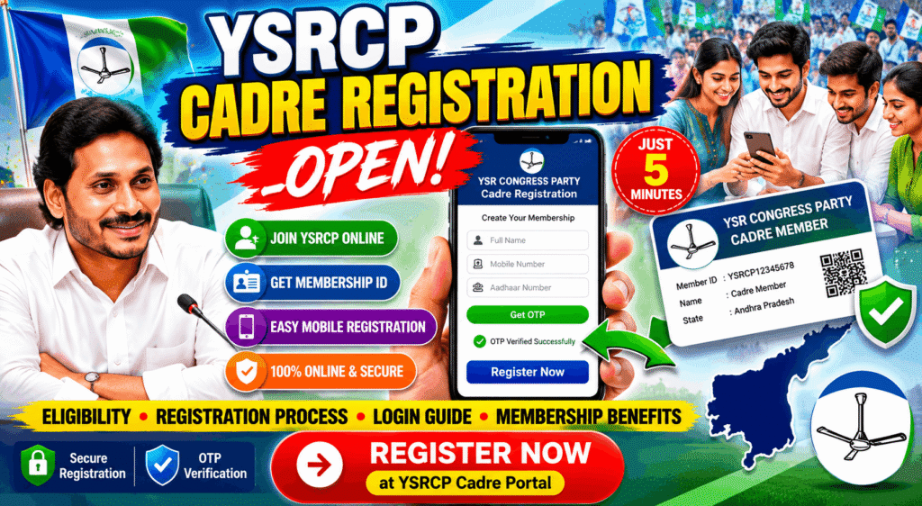 YSRCP Cadre Registration