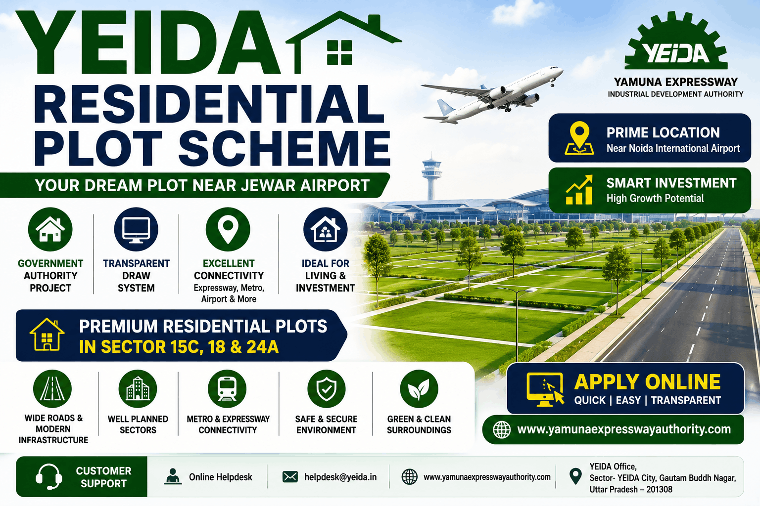 Yeida Residential plot scheme 2026