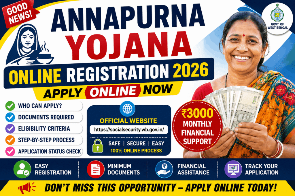 Annapurna Yojana Online Registration Official Website