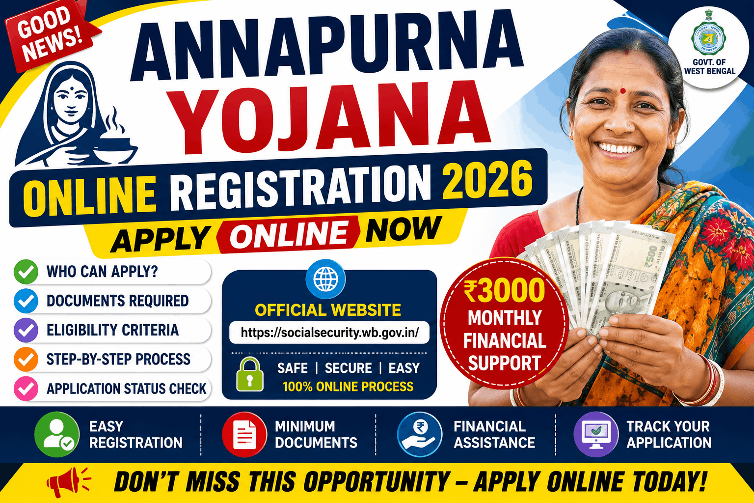 Annapurna Yojana Online Registration Official Website