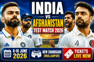 India vs Afghanistan Test Match 2026 Tickets
