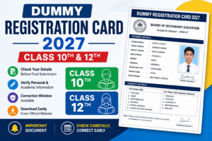 dummy registration card